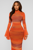 Chaxiaoa Print Flare Sleeve Sexy Maxi Dress for Women Elegant High Waist Ruched Bodycon Club Party Female Fashion Long Dress