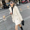 Chaxiaoa Diagonal Collar Long Sleeve Midi Dress for Women Two Layer Mesh Backless Ruched Bodycon Club Party Sexy Long Dress