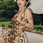 Leopard Print Sleeveless Sling Dress For Women Fashion Chic Backless A Line Dresses 2025 Elegant Female High Street Vestidos